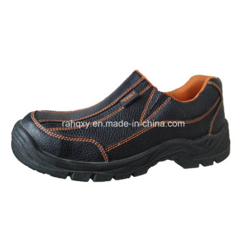 Повседневный стиль Сплит Тисненая кожа обувь безопасности (HQ05057)